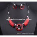 Big Red Ring Necklace Set/Fashion Jewelry Set (XJW13208)